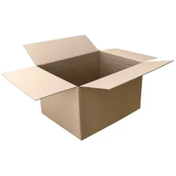 VEPATIM 6 Faltkarton 800x600x(400)-600mm (Außenmaß) mit variabler Höhe 2-wellig braun