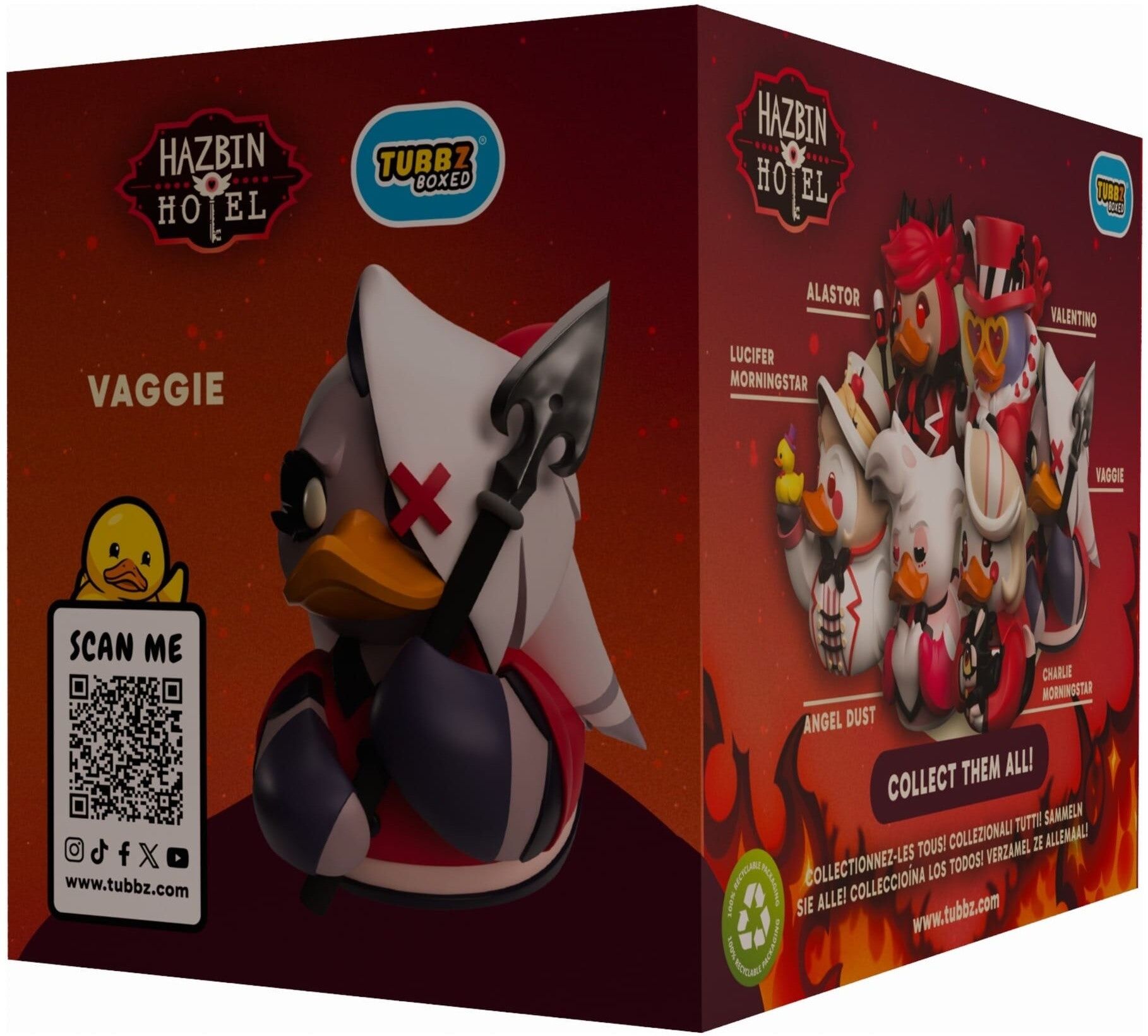 Tubbz Collectibles Hazbin Hotel Vaggie Boxed Edition Vinyl Figure - Officially Licensed Collectible