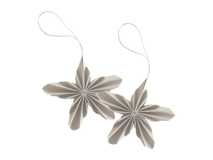 Cooee Design Décoration de Noël Paper Stars Naturel