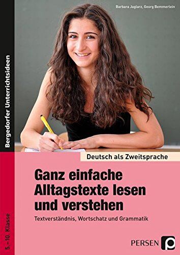 Barbara Jaglarz - Ganz einfache Alltagstexte lesen und verstehen: Textverständnis, Wortschatz und Grammatik (5. bis 10. Klasse) (Deutsch als Zweitsprache syst. fördern) - Preis vom 02.10.2026 23:42:20 h