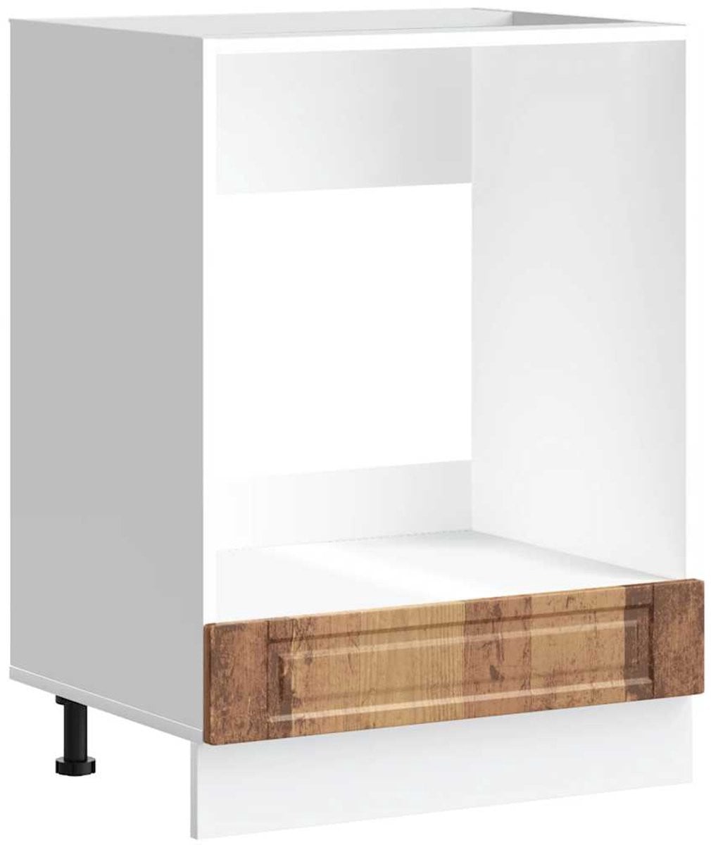 vidaXL Ovenkast Porto - Houtkleur - Bewerkte houtlook