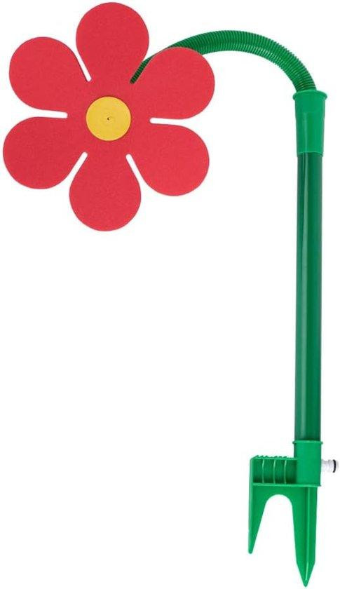 Gazonsproeier voor honden en planten met groot sproeibereik en snelle irrigatie, rood