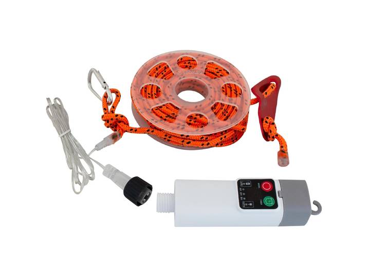 Eurotrail Deco-Abspannleinen Eurotrail mit Beleuchtung 5m Orange - Campingleuchte