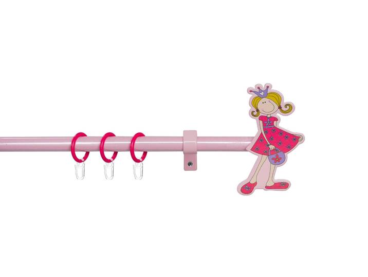 Gardinenstange GOOD LIFE Prinzessin , pink (pink, rosé), Ø:16mm, Metall, Gardinenstangen, Gardinenstange, pink-rosé