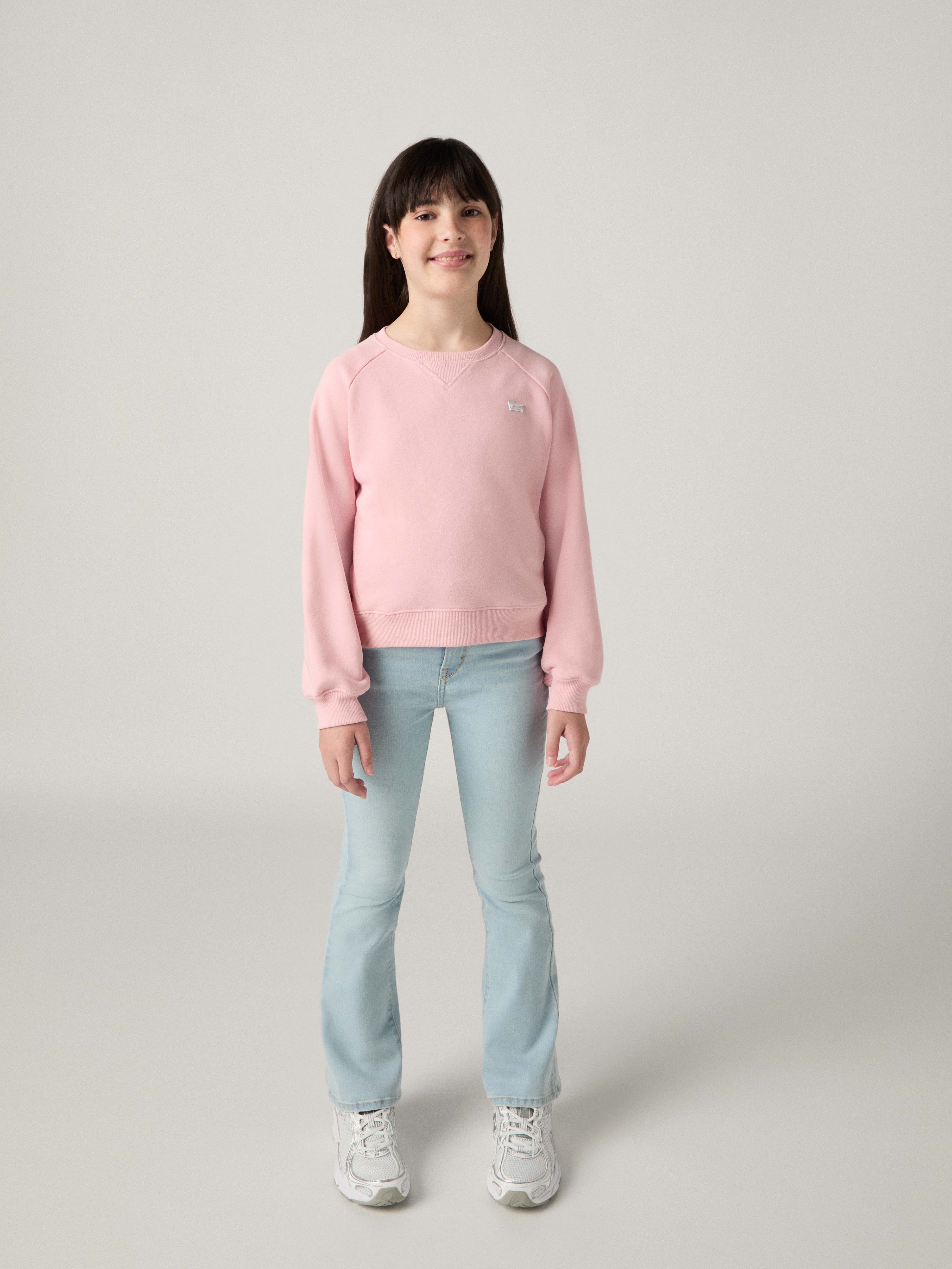 Bootcut-Jeans LEVI'S KIDS "LVG 726 HIGH RISE FLARE JEANS", Mädchen, Gr. 16 (164), N-Gr, blau (ever afternoon), Denim/Jeans, Obermaterial: 82% Baumwolle, 16% Polyester, 2% Elasthan, bootcut fit, Jeans Bootcut-Jeans, for GIRLS ever afternoon 16 (164), N-Gr