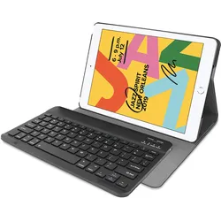 Just in Case Premium Bluetooth Keyboard Case Black Apple iPad 2019/iPad 2020/iPad 2021 (US, Apple iPad 2020 (8. Gen), Apple iPad mini 2019, Apple iPad mini 2021), Tablet Tastatur, Schwarz