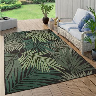 Paco Home In- & Outdoor Rug Jungle Design with Green Palm Trees