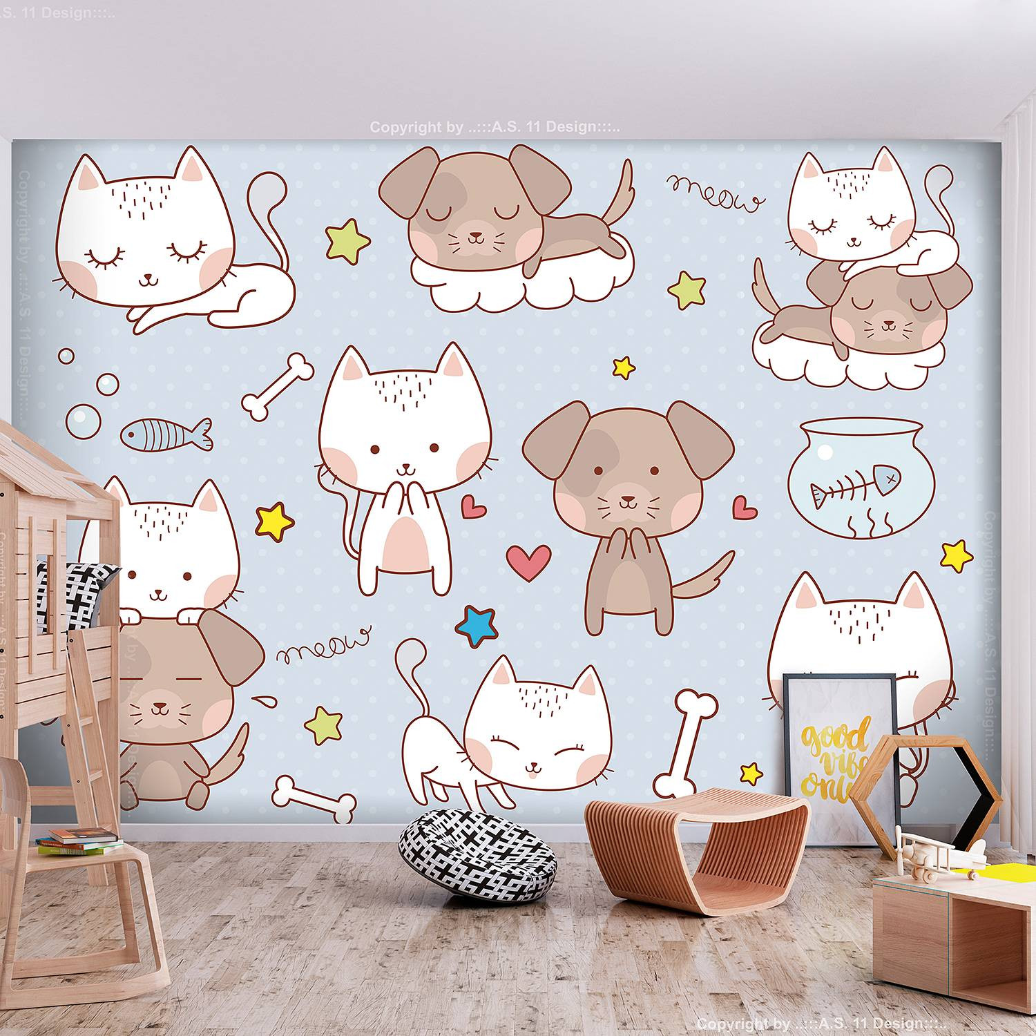 home24 Vlies-fotobehang Childhood Friends Multicolour B: 150 cm, H: 105 cm