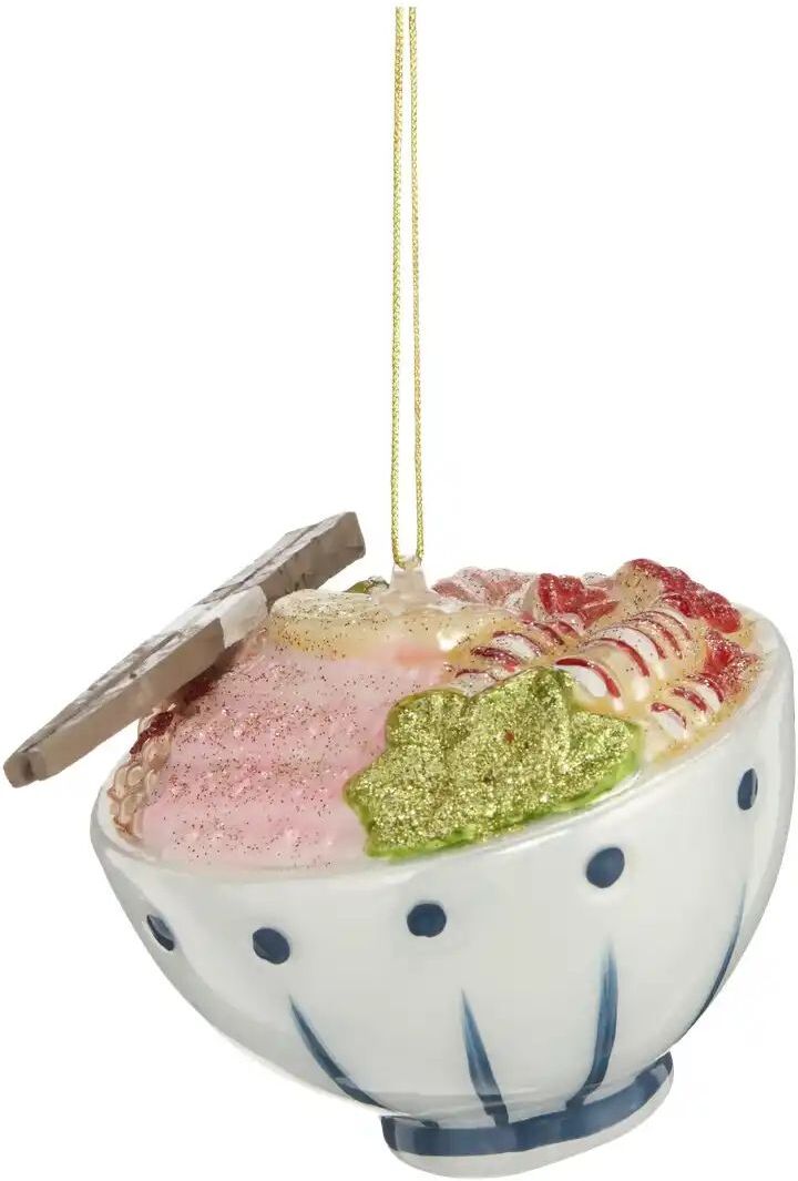 HOME STORY Baumanhänger Suppe   ¦ weiß ¦ Glas,Aluminium ¦ Maße (cm): B: 9,5 H: 7