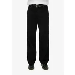Superdry für Damen. W7011108A Mitteltaillierte Cordhose mit weitem Bein Schwarz (26/30), Lässig, Baumwolle