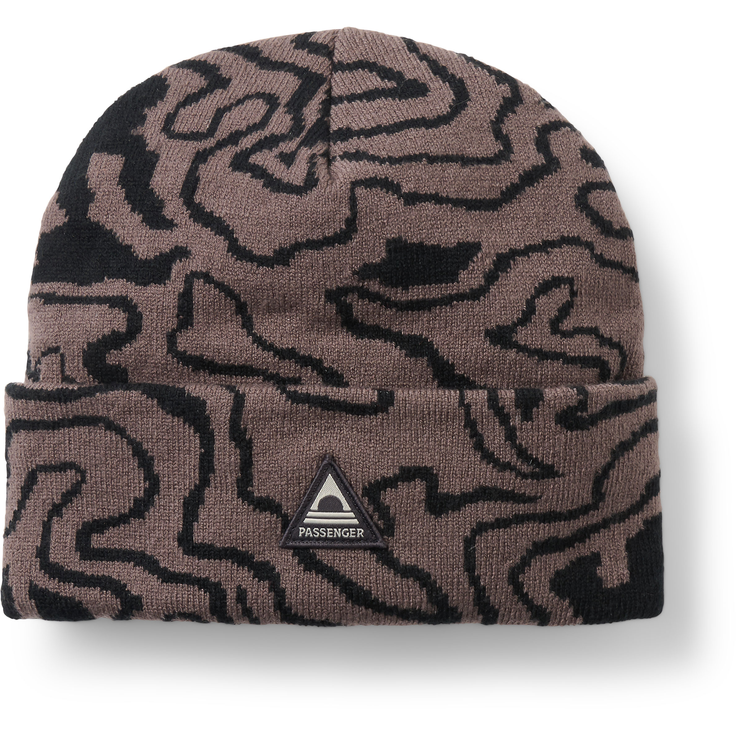 Passenger AOP Knit Mützen & Beanies braun Lifestyle Widerstandsfähig