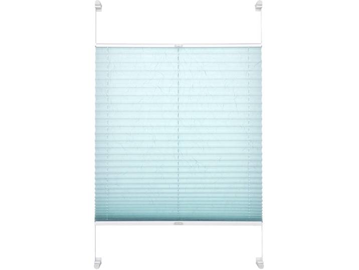 Plissee Schöner Wohnen Gr. 5, blau (hellblau, weiß), B:90cm H:140cm, Obermaterial: 95% Polyester, 5% Metall, SCHÖNER WOHNEN-KOLLEKTION, Plissees, Plissee, mit Klemmträger