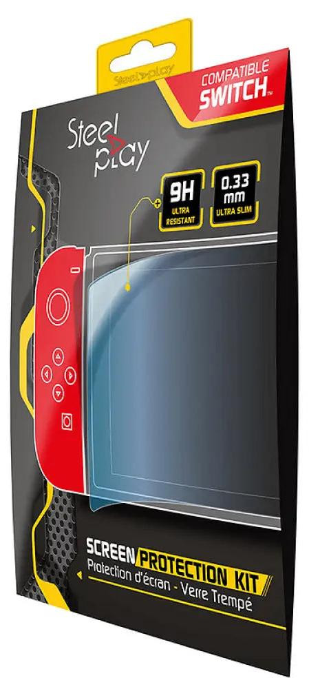 Steelplay Lexip X Beschermingskit voor het scherm, 9H gehard glas, geschikt voor Nintendo Switch
