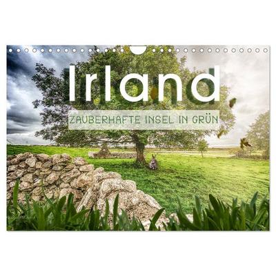 Irland - Zauberhafte Insel in grün (Wandkalender 2026 DIN A4 quer), CALVENDO Monatskalender