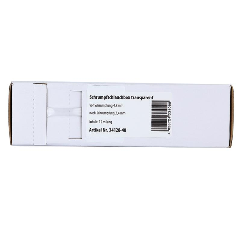 ACV Schrumpfschlauch transparent Ø 4,8 mm/ Länge: 12 m