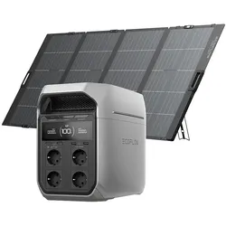EcoFlow DELTA 3 Plus Powerstation 1024 Wh mit Solarpanel 400 W