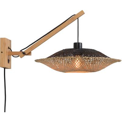 GOOD & MOJO Wandleuchte "Kalimantan", beige (natur), Ø 44cm H: 43cm, Leuchten, Wandleuchte