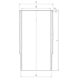 Zylinderlaufbuchse MAHLE 061 LW 00119 000