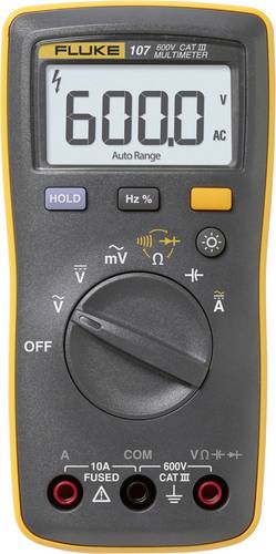Fluke 107/EUR Hand-Multimeter digital CAT IV 600 V Anzeige (Counts): 6000