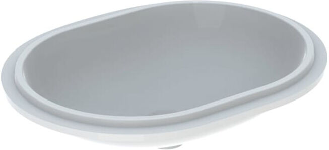 Geberit Meuble sous-lavabo VariForm 62,5x49cm, sans trop-plein, ellip., blanc brillant (500759012)