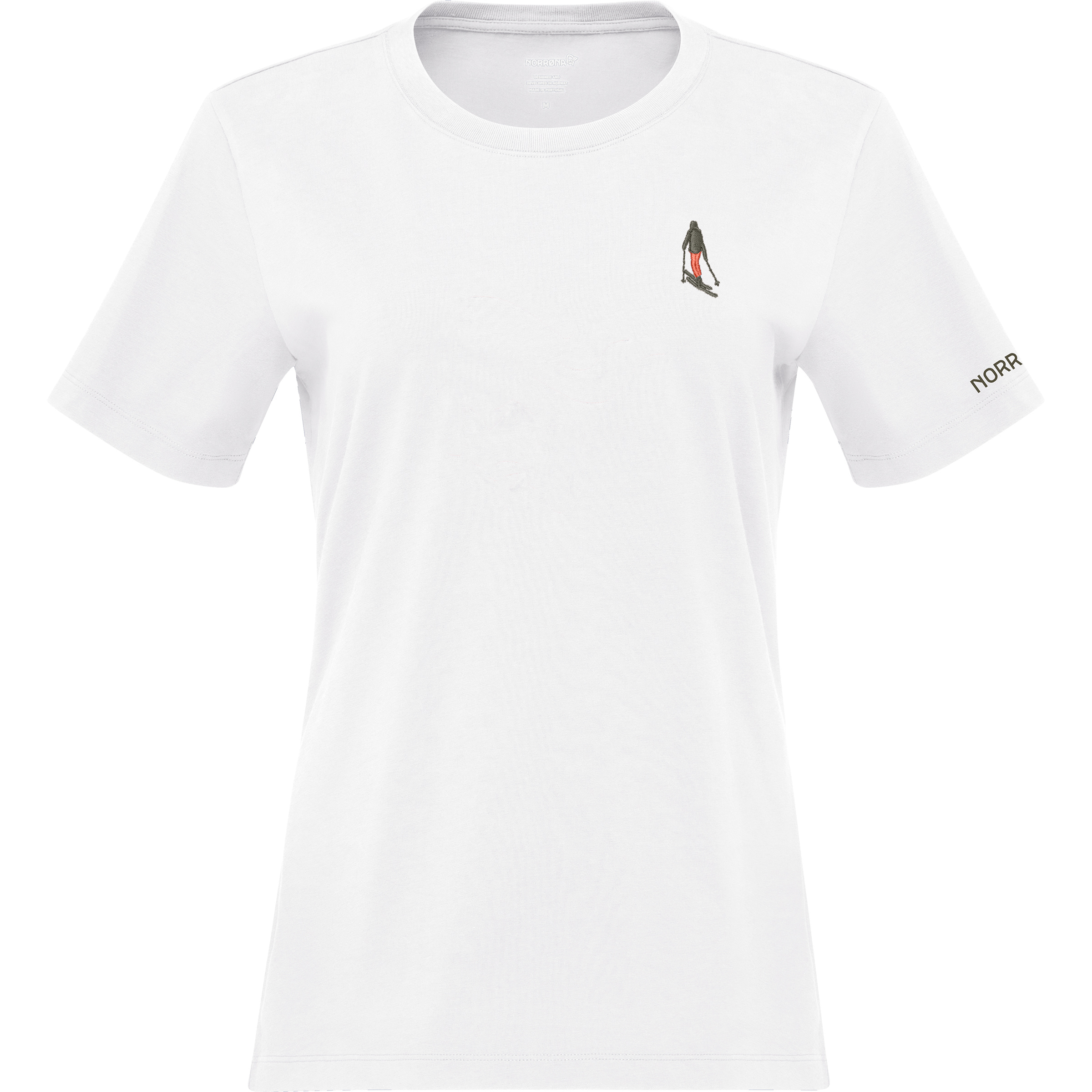 Norrona /29 Cotton Activity Embroidery Damen T-Shirts weiss Größe XS Lifestyle Hautfreundlich