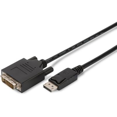 ASSMANN DisplayPort Adapterkabel DP-DVI 1.0m DP 1.1a sw.