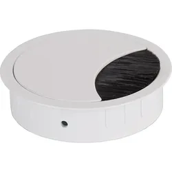 Kabeldurchführung - rund, Weiß ähnlich RAL 9016, Ø 80 mm Bachmann