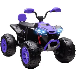 KINDER-ELEKTROQUAD 24V mit Vorwärts-, Rückwärtsfunktion, 2 Sitzer, Lila
