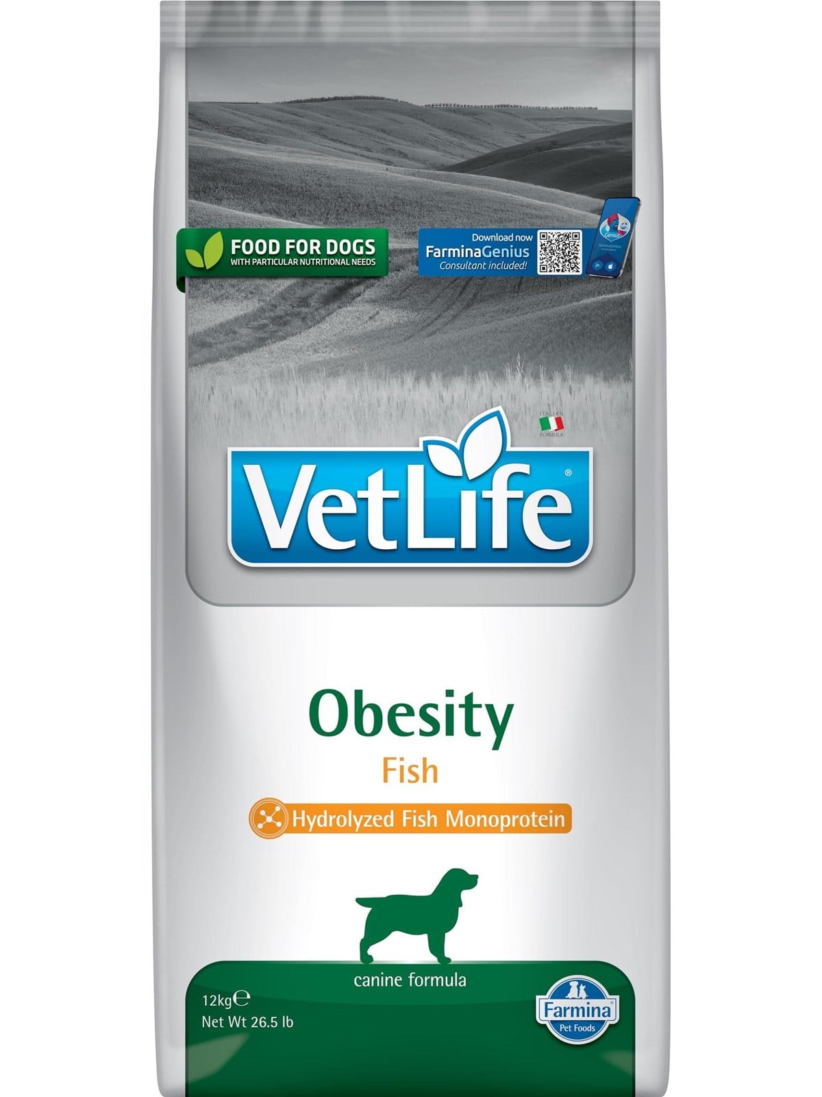 Farmina Vet Life Adipositas Fisch - 12KG