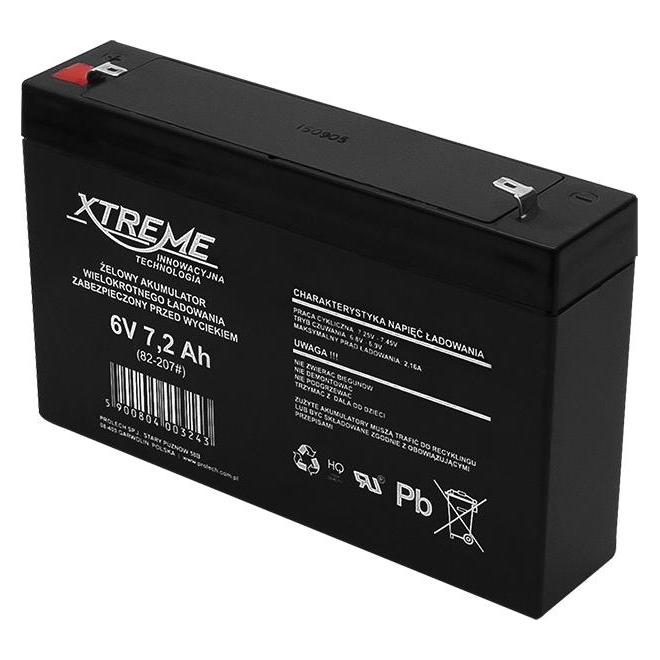 Xtreme Lead acid battery 6V 7.2Ah (82-207#)