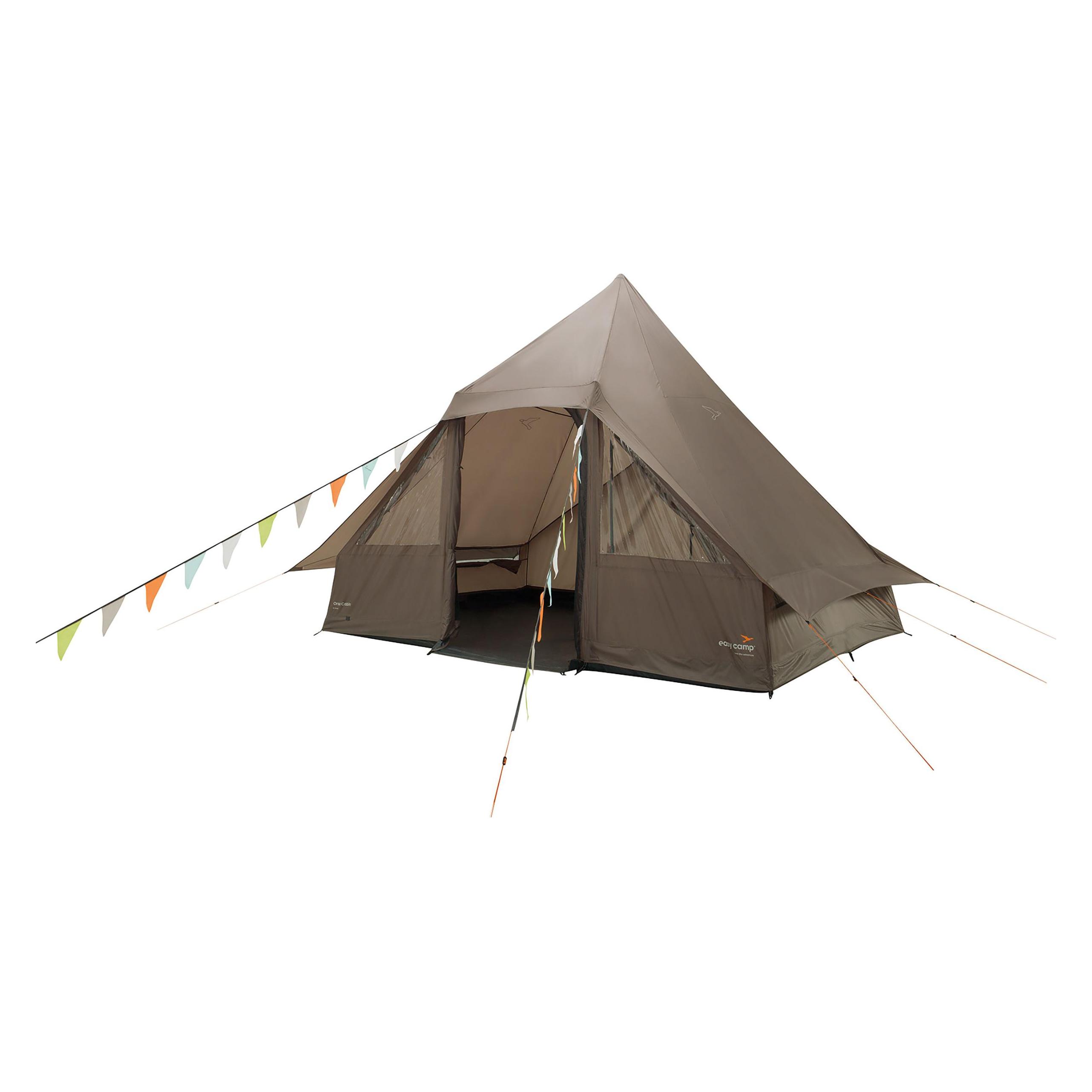 Easy Camp Glampingzelt Orsa Cabin (braun, f?r 8 Personen, Modell 2025) (Tipi Zelt, 9.40 kg, 8 Personen) (120485)