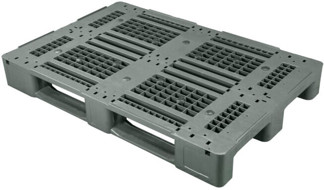 ESB Palette universelle Euromaß 3 patins noir recyclé 1 250 kg capacité de charge ; E. S. B. (UPFEO7O155K3OX9005R)