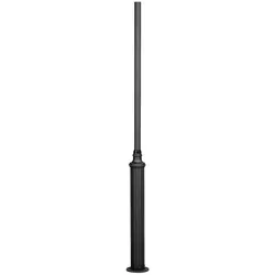 DRACO, Pfahl für Konstsmide Leuchtenköpfe, Höhe 200cm, Schwarz, Aluminium KON-579-750