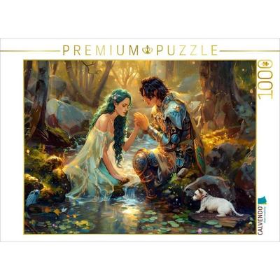 CALVENDO Puzzle Ein Motiv aus dem Kalender 'Bücher; Liebe und ein kleiner Hund' | 1000 Teile Lege-Größe 64x48cm Foto-Puzzle für glückliche Stunden,