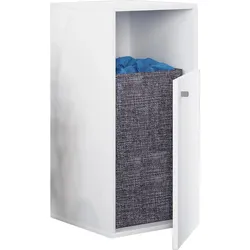 VCM Holz Wäscheschrank   Wäschetruhe   Wäschekorb   Maße ca. H. 74 x B 40 x T. 39 cm – Dreso L 1f