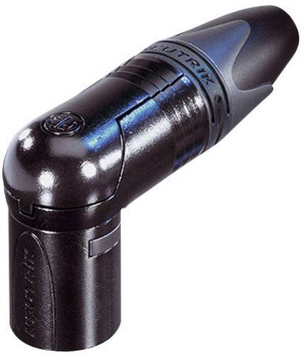 Neutrik NC3MRX-BAG XLR-Steckverbinder Stecker, gewinkelt Polzahl: 3 Schwarz 1St.