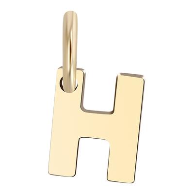 Buchstabenanhänger ADELIA´S "Anhänger – Buchstabe N Buchstabenanhänger aus 375 Gold", gold, Schmuckanhänger, Damen, Gelbgold 375, Perfekt als Geschenk für besondere Menschen