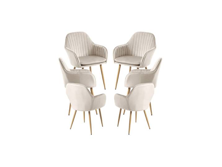 6er Set Stühle Chic - Beige