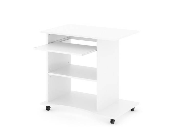 Vicco Schreibtisch Harm Weiß 80 x 50 cm, Holzwerkstoff, 4 Fächer, Rechteckig,Rechteckig, 80x75x50 cm, Büromöbel, Schreibtische, Computertisch