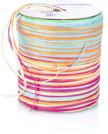 Raffia-Bast Multi 50 m, bunt