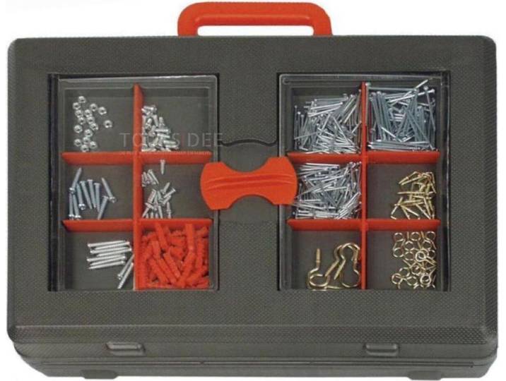 Brüder Mannesmann Coffret à outils 555 pièces\, assortiment de petites pièces inclus ; M29555