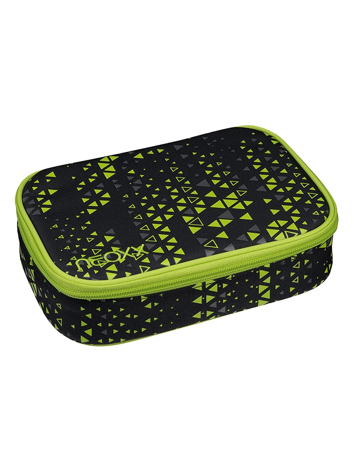 neoxx Schlamperbox "Dunk" in Schwarz/ Grün - (B)22 x (H)6 x (T)15,5 cm - onesize