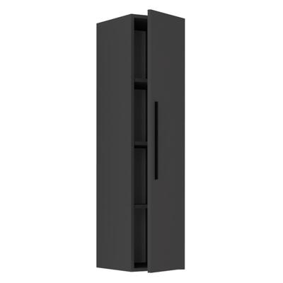 Wandregal VCM "Holz Wandregal Wandschrank Klappschrank Arila XL", schwarz (anthrazit), B:30cm T:30cm, Regale, Wandregal