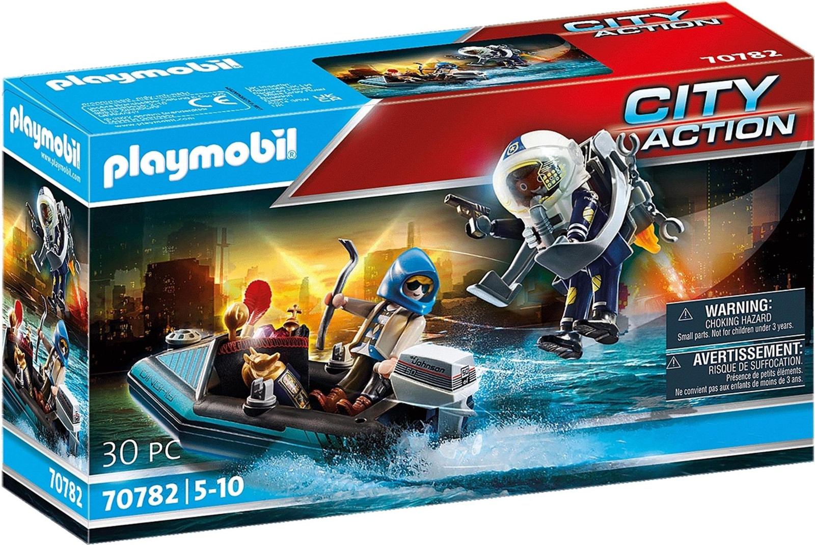 Playmobil Politiejetpack: Arrestatie van de kunstenaar-dief