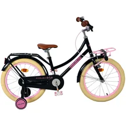 Volare Kinderfahrrad Excellent für Mädchen 18 Zoll Kinderrad in Schwarz
