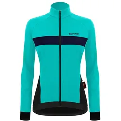 Santini, Damen, Velojacke, Coral Bengal (M), Türkis, M