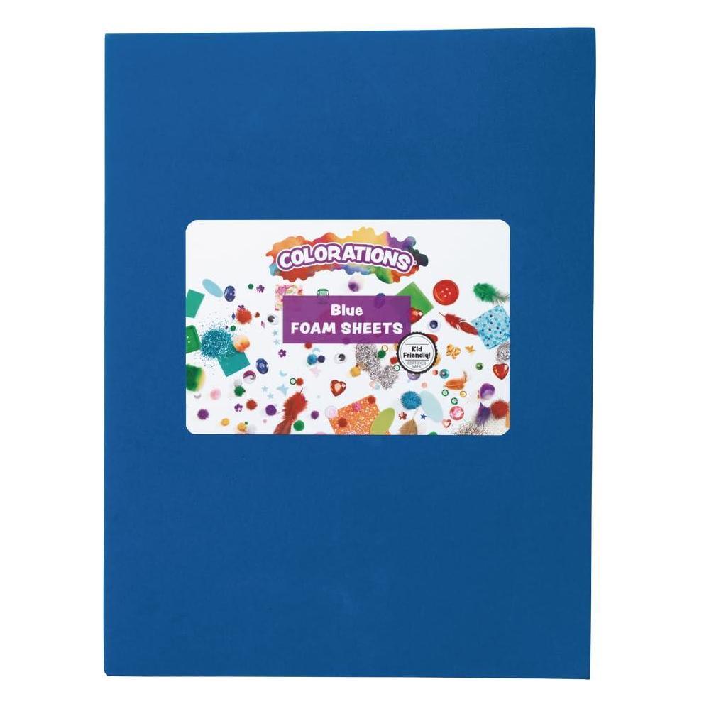 Colorations - Schaumstoffplatten Blau, 10 Stk. (60308267)