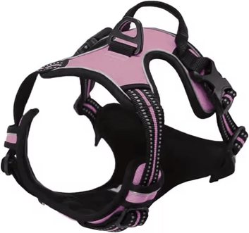 Uplift Curations No Pull Dog Harness With Front Clip Dog Harness, Heavy Duty Reflective And Easy Control Handle For Large Dog Walking pink xl