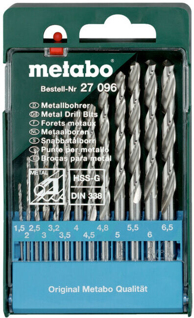 Coffret de forets HSS-G, 13 pièces metabo (627096000)