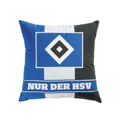 Dekokissen HAMBURGER SV "Hamburger SV Kissen HSV Kissen Blockstreifen", Gr. 1 Stk., mehrfarbig, 100% Baumwolle, Dekokissen_Sitzkissen_Kissenhüllen